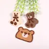 Capa de Celular, Caderno, Acessórios de Cabeça, Acessórios Decorativos, Patches Bordados, Patches de Tecido Bordados de Animal Cartoon Coelho e Urso Chinês Criativos
