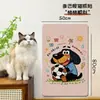 Placa de arranhar para gatos é resistente ao desgaste e não solta fiapos, evita que gatos arranhem o sofá, arranhador vertical para gatos montado na parede, tapete arranhador de brinquedo para gatos adesivo
