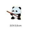 Broche Deportivo de Artes Marciales Kung Fu Panda Estilo Chino de Moda, Lindo y Creativo, Versátil Accesorio de Ropa y Bolso de Nicho