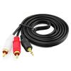 Cable de audio de media longitud 3.5mm a Lotus cable de altavoz de computadora de media longitud cable AV oficina en casa computadora