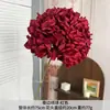Flores Artificiais para Casamento em Tons Vermelhos, Balões de Hortênsia para Casamento, Decorações de Festa, Painéis de Flores Artificiais, Arranjos para Corredor e Materiais Florais