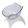 Tazón para Gato, Tazón para Gato Protector de Cuello, Tazón Individual para Mascota, Nuevo Tazón Individual, Tazón para Gato, Tazón para Perro, Tazón de Plástico con Orejas de Gato, Tazón para Comida de Gato