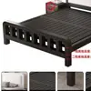 Cama de Ferro Forjado Estilo Europeu 1.8m Reforçada Espessa Cama de Casal 1m Cama Residencial Aço Inoxidável Quarto de Aluguel Cama com Estrutura de Ferro Quarto