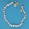 Collar de Perlas Irregulares Planas Redondas Estilo Barroco Retro de una Sola Capa para Mujer Gargantilla de Perlas Transfronteriza Joyería Yiwu