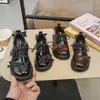 Outono 2026 Novos Sapatos da Moda para Meninas Estilo Coreano Princesa Solado Macio Bico Redondo Sapatos de Couro Sapatos de Couro Confortáveis para Crianças