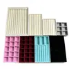 Bandeja de Almacenamiento para Joyería de Terciopelo en Stock, Joyero, Bandeja de Exhibición para Joyería, Caja de Almacenamiento de Escritorio Tipo Cajón, Estilo Minimalista Ins