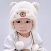 Touca de Inverno para Bebê Ursinho Fofo Super Fofa 5-24 Meses Chapéu Fofo para Bebês Meninos e Meninas Chapéu Quente com Proteção para Ouvidos para Crianças