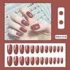 Uñas Vestibles Listas para Año Nuevo, Parches de Uñas Postizas Desmontables, Piezas de Uñas con Arte de Uñas Estilo Corto de Alta Gama, Venta al por Mayor desde el Fabricante