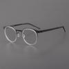 Montura de gafas estilo Linde 9704 para mujer, estilo retro, sencilla, de montura completa, se puede equipar con gafas antiluz azul para hombres.