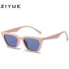 Gafas de Sol de Calle de Moda Europeas y Americanas 2026 Gafas de Sol Cuadradas Personalizadas Transfronterizas para Hombres y Mujeres Gafas de Sol de Moda con Montura Transparente