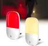 Luz de Noche Enchufable con Regulación Continua y Enchufe Plegable, Lámpara LED Controlada por Luz, Lámpara de Terapia de Luz Roja de 670nm