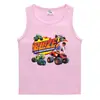 Colete de verão 2023 para crianças estilo coreano algodão casual base camisa suor absorvente açúcar guo frutas esportes meninos sem mangas undershirt
