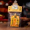 Amuletos de gato do Templo Xiyuan de Suzhou pintados à mão com cinábrio para riqueza e boa sorte, adesivo para celular, cartão de segurança para cães, amuleto de bênção para animais de estimação