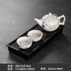 Juego de Té Kung Fu Pequeño Portátil Hogar Dormitorio Reunión Tetera de Cerámica Taza de Té Bandeja de Té Mesa de Té Simple