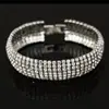 Joyería Europea y Americana Versión para Mujer Pulsera de Pedrería Llena de Diamantes Pulsera Clásica para Mujer Joyería para Novias y Escenario Fabricante Mayorista B011