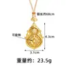 Nuevo Estilo Chino Antiguo Sha Collar de Oro Estilo Corte Retro Diamante Fulu Calabaza Cadena de Lana Moda Nacional Femenina Joyería de Yiwu