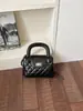 Bolso de mano de cadena con estampado de diamantes muy elegante, bolso Lady Dior para mujer, bolso tote pequeño vintage moderno para el día a día, bolso de hombro y bandolera