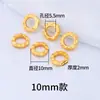 Pulsera Wenwan Separador de Silicona Transparente Ultra-delgado Cristal Dorado Concha de Coco Perla Piel de Vaca Turquesa Accesorios Separador de Plástico