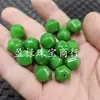 Cuentas de Jade Verdes Esmeralda de Seis Caras, Cuentas de Jade Sueltas, Cuentas de Linterna Esmeralda, Accesorios para Pulseras Multifacéticos