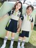 Traje de Uniforme Escolar de Manga Corta, Estilo Verano Ropa Deportiva Verde, Uniforme de Jardín de Infancia, Uniforme de Clase para Estudiantes de Primaria, Uniforme de Clase de Graduación