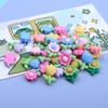Mini Dibujo Animado nueva flor pequeña uña cuerda para el cabello horquilla resina accesorios de joyería diy pegamento crema funda para teléfono