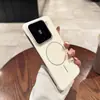 Funda de Teléfono Magnética de Cuero con Borde Ultrafino Sin Bordes para Xiaomi 15Pro Ultra Mi15 Cuero Gama Alta Anti-Caídas Cubierta Protectora