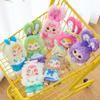 Três pequenos pelos (TYKE3) Urso pequeno, série de piquenique feliz, pingente, caixa surpresa, decoração criativa de bolsa de pelúcia