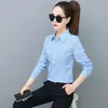 Nova moda estilo coreano blusa top com estampa de florzinhas feminina, respirável, amigável à pele, manga longa, atacado de fábrica