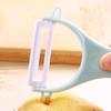 Juego de cuchillos de cerámica para frutas de tres piezas para cocina, mini tabla de cortar de plástico, pelador, cuchillo pequeño para el hogar, cuchillo