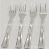 Cuchillo, Tenedor y Cuchara de Plástico Estilo Occidental Dorados Galvanizados Oro Rosa y Plateados para Banquete de Boda, Pastel, Tenedor de Plástico, Vajilla, Postre