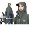 Capa de Chuva e Protetor Solar Elétrico de PVC para Adultos Mulheres, Poncho de Chuva Longo à Prova d'Água para Corpo Inteiro Não Descartável