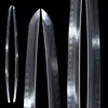 Acero T10 Cubierto de Tierra, Espada Japonesa con Filo Quemado, Hoja de Espada Desnuda, Espada Larga Samurai, Hamon Templado con Arcilla, Sin Filo