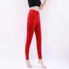 Pantalones de Otoño de Algodón de Color Sólido para Mujer Talla Grande Talla Grande Pantalones Cálidos Delgados Individuales Ajustados Pantalones Estelic Rellenito mm200
