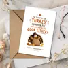 Compra directa transfronteriza: Divertidas tarjetas de felicitación de pavo con temática de Acción de Gracias con deseos y mensajes festivos, incluyendo un sobre - un regalo creativo y considerado
