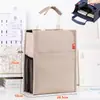 Bolsa Vertical para Archivos A4 Bolso Casual para Mujer Gran Capacidad Bolsa de Almacenamiento de Datos Bolsa para Estudiante Tutor Bolsa Multicapa para Exámenes