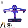 Accesorios de Modificación para Motocicleta Soporte Universal para Matrícula de Cola Corta con Luz LED y Juego Combinado de Luces Intermitentes