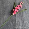Estilo europeu novo de dez cabeças de folha dupla gladíolo flor de seda artificial salão de casamento decoração de casa flor artificial flor falsa