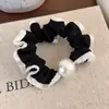 Diadema de encaje y perlas de alta gama, nuevo modelo 2026, elegante cuerda para el pelo de lunares, goma elástica para el pelo, accesorio para el pelo
