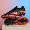Zapatos de Fútbol de Punto sin Costuras Transfronterizos para Hombres y Mujeres, de Caña Baja Ag Tacos Largos para Césped Artificial Exterior Tf, Zapatos de Fútbol Profesionales en Stock