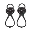 Crampón deportivo simple antideslizante resistente al desgaste para montañismo en nieve, 10 dientes, color amarillo, para exteriores, transfronterizo, senderismo, engrosado