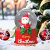 Papai Noel Transfronteiriço Bola de Cristal Luminosa Caixa de Música Enfeites Decoração de Natal Bola de Vidro Presentes para Crianças Venda por Atacado