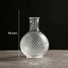 Decoração floral retro francesa em relevo transparente para sala de estar, adereços para fotos, ornamentos de fundo para fotografia do Instagram, vaso de vidro