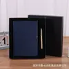 Caderno de Folhas Soltas Personalizado com Fichário Removível A5 Bloco de Notas Executivo Livro de Registros com Capa de Couro Conjunto de Caixa de Presente de Luxo