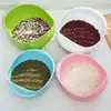 Colador de Arroz y Cesta Escurridora de Plástico, No Requiere Lavado a Mano, Cesta Engrosada para Lavar Arroz con Agujeros Finos para Uso en la Cocina