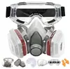 Mascarilla Facial Completa Profesional a Prueba de Polvo, Protección de Sellado Facial Completo, Barrera contra Polvo y Gases, Adecuada para Operaciones Industriales y Escenas Químicas