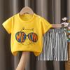 Nuevo traje de verano de algodón para niños, camiseta de media manga para niños, ropa deportiva para el hogar, fábrica para niños y niñas, una generación de cabello
