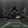 Coroa de Cabeça Circular Completa para Noiva Europeia e Americana Beleza Barroca Princesa de Concurso Cavaleiro Coroa Acessório Universal Luxuoso Formato Redondo