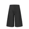 Y6086 Estilo Callejero Americano Unisex Retro Rayas Decoración Metálica Diseño Pantalones Cortos Holgados de Siete Cuartos para Hombre