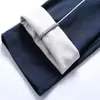 Calça Uniforme Escolar Primavera e Outono Algodão Capa Poliéster Fina Ensino Médio Ensino Fundamental Alunos uma Barra Calça Azul Marinho Refletiva