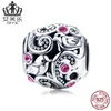 Aifule original nuevo DIY accesorios para pulsera de cuentas amuleto de plata esterlina S925 cuentas de corazón accesorios SCC1014
